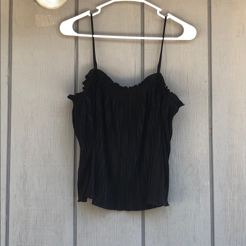 flowy black tank top